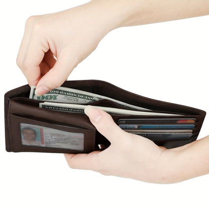 Executive Slim Tri-Fold Wallet – NFC Protection & Anti-Mold Coating