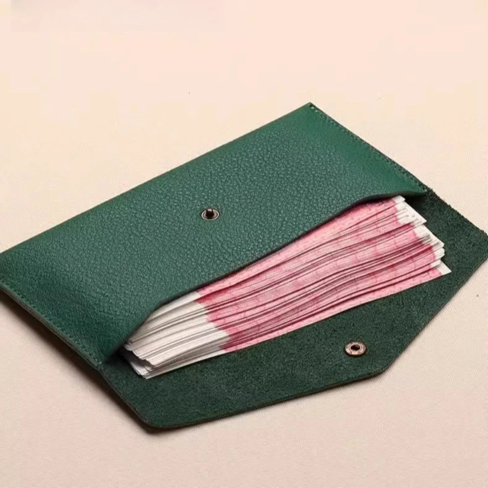 Large Capacity Slim Wallet – Soft Leather Coin & Cash Organizer