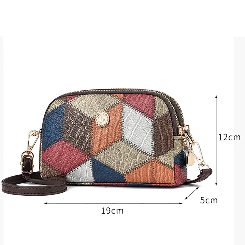 Dual Zipper Crossbody Bag – Trendy NVSHI Shoulder Bag