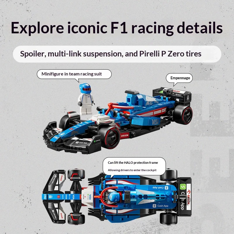 LEGO Speed Champions 77246 Visa Cash App RB VCARB 01 F1 Car – 248 Pieces