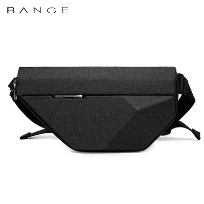 BANGE Men's Waterproof Crossbody Sling Bag – Multifunction Chest & Shoulder Messenger