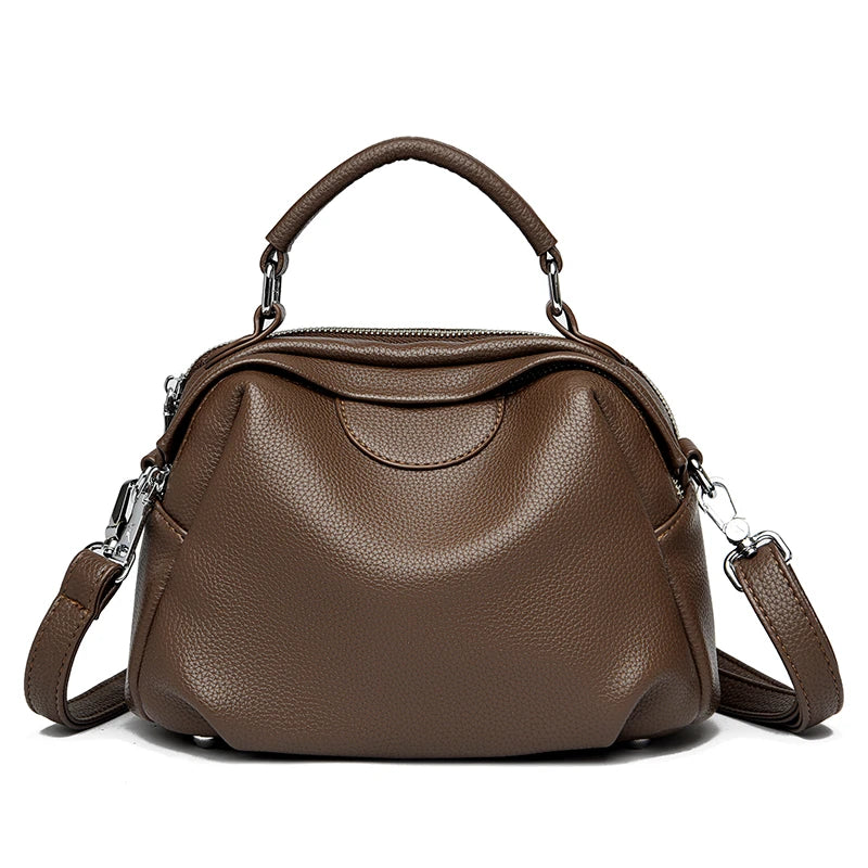 Soft PU Leather Tote Bag – Women's Large Capacity Shoulder Handbag