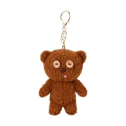 Cute Bear Plush Keychain Stuffed Animal Bag Charm Pendant