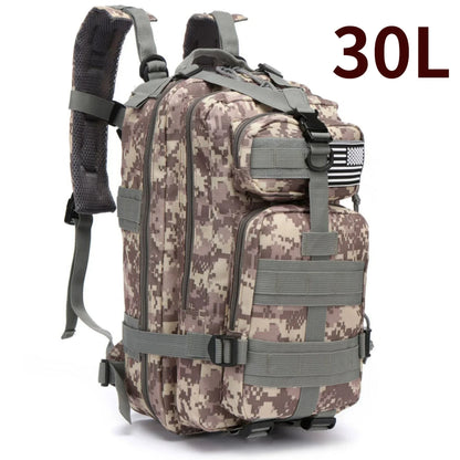 50L Tactical Backpack – Waterproof 1000D Nylon Hunting & Hiking Rucksack