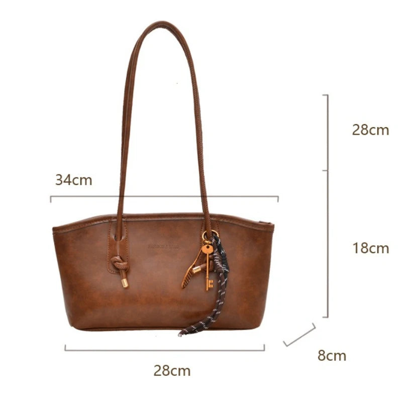 PU Leather Women's Shoulder Bag – Large Capacity Crossbody Tote