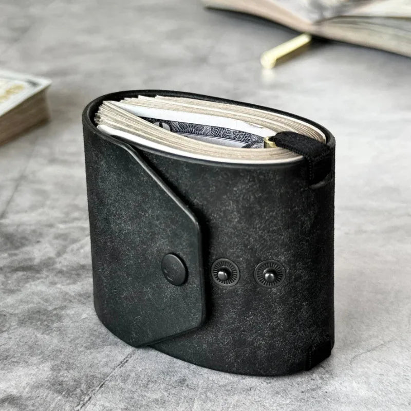Leather Money Clip Wallet – Slim Pocket Cash Holder Pouch