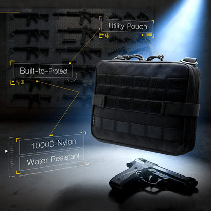 Tactical EDC MOLLE Utility Pouch – Nylon EMT Map Tool Bag