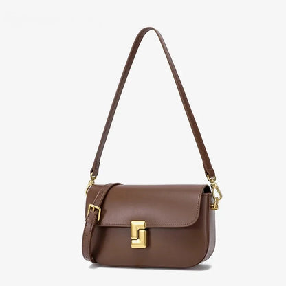 Leather Crossbody Bag – Women's Small Square Shoulder Bag