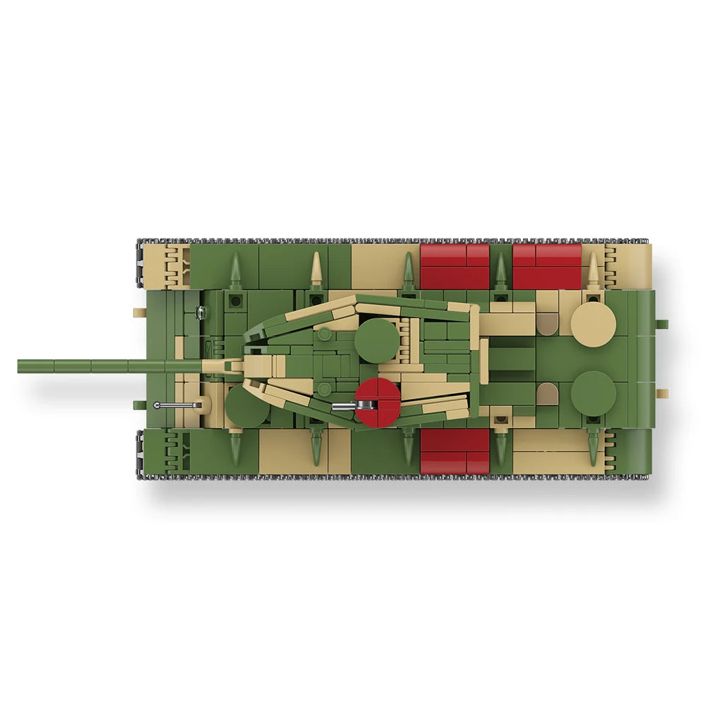 Soviet KV-220 Heavy Tank WWII Military Building Blocks Set