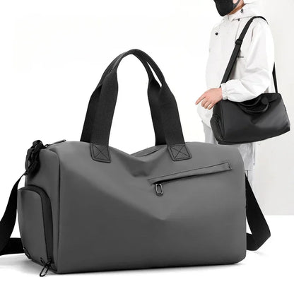 Zipper Large Capacity Oxford Travel Bags Solid Fitness Thickened Fabric Waterproof Luggage Sports