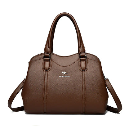 Soft Leather Tote Bag for Women – Luxury Shoulder & Crossbody Handbag