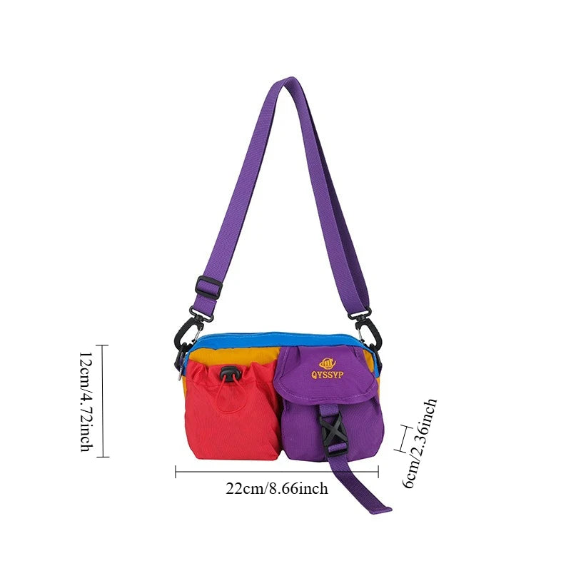 Women Crossbody Bags Multi Pocket Shoulder Casual Sporty Utility Style Comfortable Versatile Travel