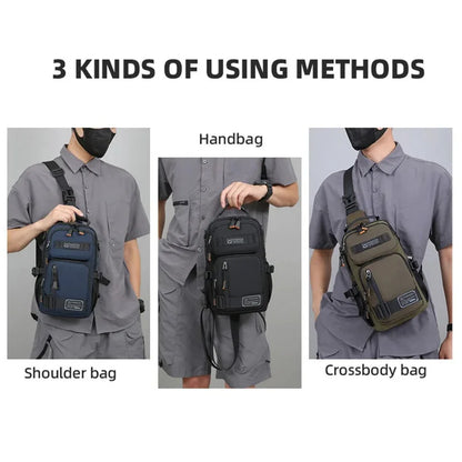 Men's Oxford Crossbody Sling Bag – Outdoor Chest Pack