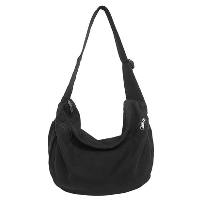 Canvas Shoulder Bag for Women – Casual Crossbody Messenger Bag