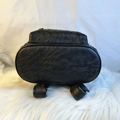 Ostrich Leather Women's Backpack – Luxury Real Leather Travel Bag