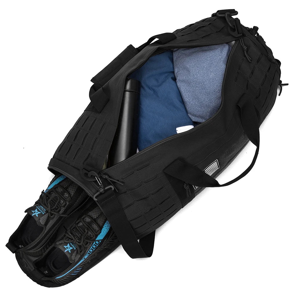 40L Tactical Duffel Bag – Military MOLLE Gym & Travel Bag