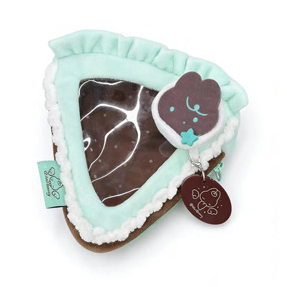 Cake Slice Plush Coin Purse – Kawaii Doll Display Bag