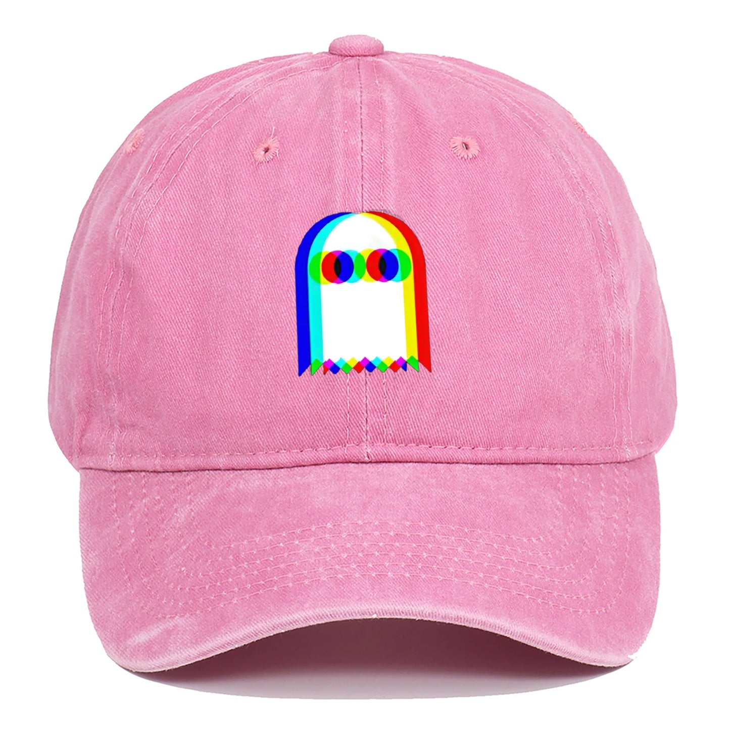 Colorful Ghost Print Baseball Cap – Adjustable Unisex Hat