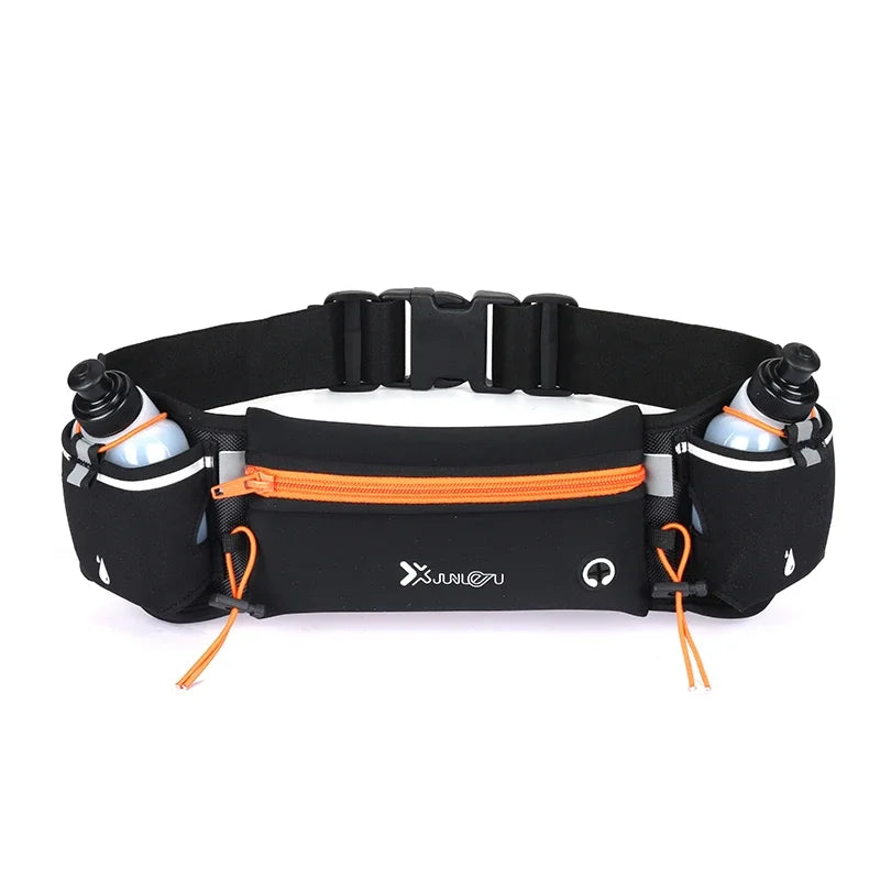 Running Belt Waist Bag - Dual Pocket Phone & Water Bottle Holder for Women