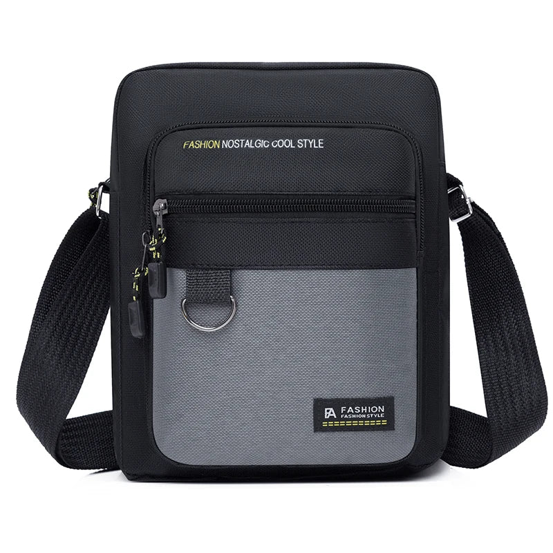 Men's Oxford Messenger Shoulder Bag – Lightweight Casual Crossbody