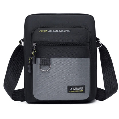 Men's Oxford Messenger Shoulder Bag – Lightweight Casual Crossbody
