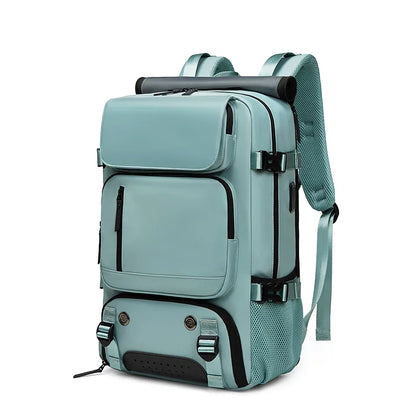 Waterproof 16" Laptop Backpack with Shoe Bag, Hidden USB Port & Hidden Shoulder Straps