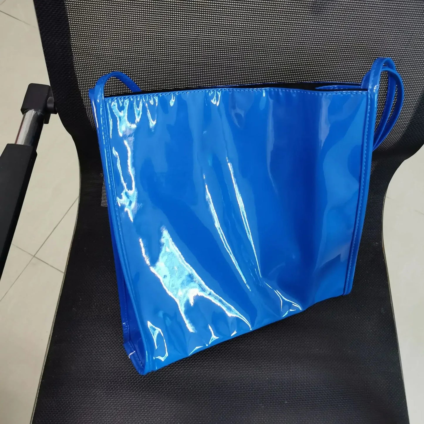 Patent Leather Women's Tote Shoulder Bag – Large Capacity Handbag