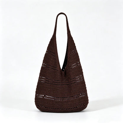 Hollow Woven Tote Bag for Women – Korean Beach Shoulder Bag