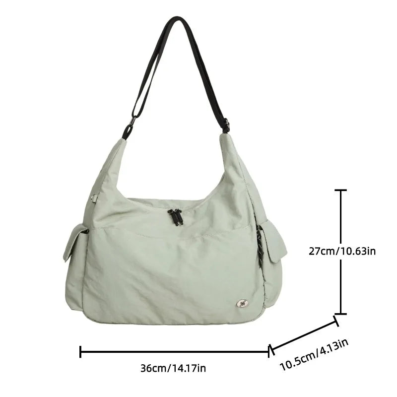 Hobo Shoulder Bag Large Capacity Casual Nylon Women's Everyday Bag