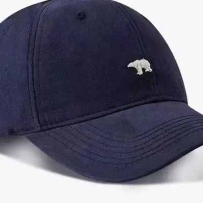 Polar Bear Embroidery Baseball Cap – Lightweight Cotton Hat with UV Protection