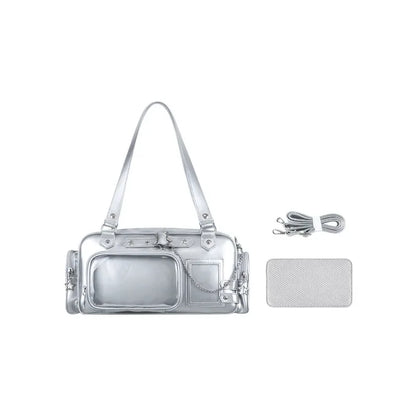 Transparent Ita Bag – Y2K Harajuku Star Chain Crossbody Shoulder Bag