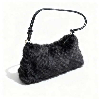 Faux Fur Shoulder Bag – Luxury Women's Crossbody Handbag