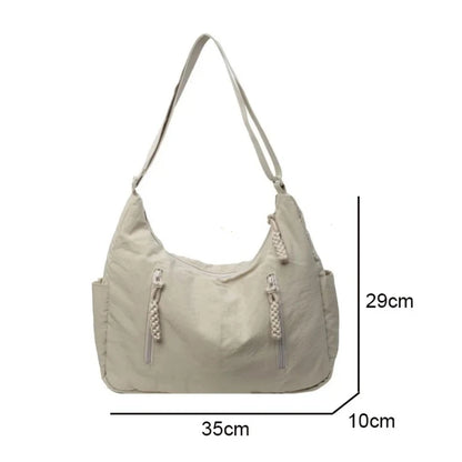 Quilted Puffer Shoulder Bag – Women's Large Soft Tote