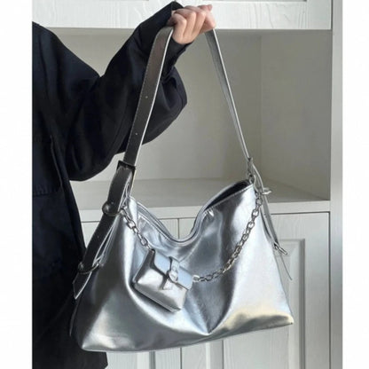 Large Shoulder Tote Bag – Women's Chain Bucket Handbag