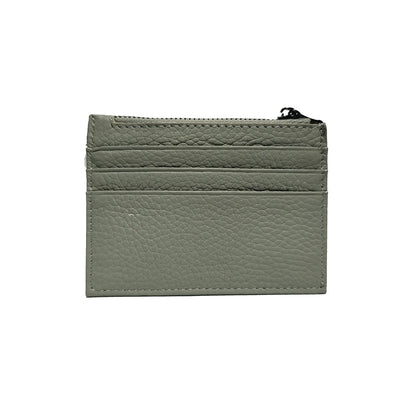 Genuine Leather Card Holder with Zipper Coin Purse – Slim Wallet