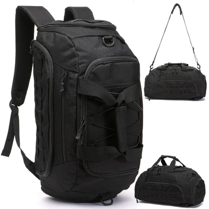 Tactical Gym Bag – 3-in-1 Convertible Backpack, Duffel & Sling with Shoe Compartment