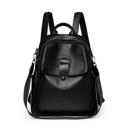 Women's 3-in-1 Soft Leather Backpack – Large Capacity Shoulder & School Bag