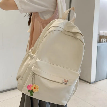 Waterproof Nylon Women's Backpack – Lightweight School & Travel Bag