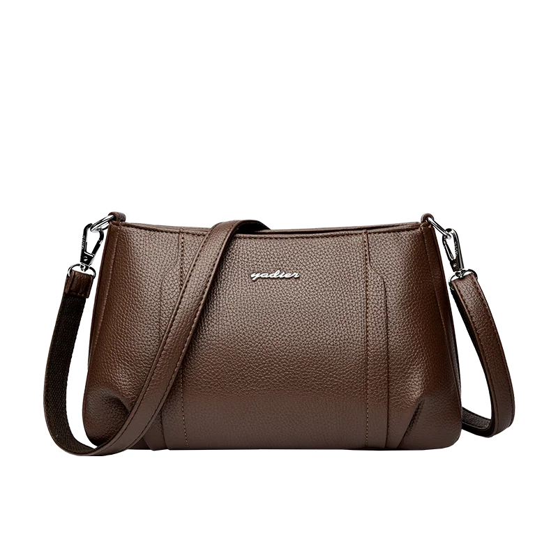 Women's Soft Leather Crossbody Bag – Elegant Shoulder Purse