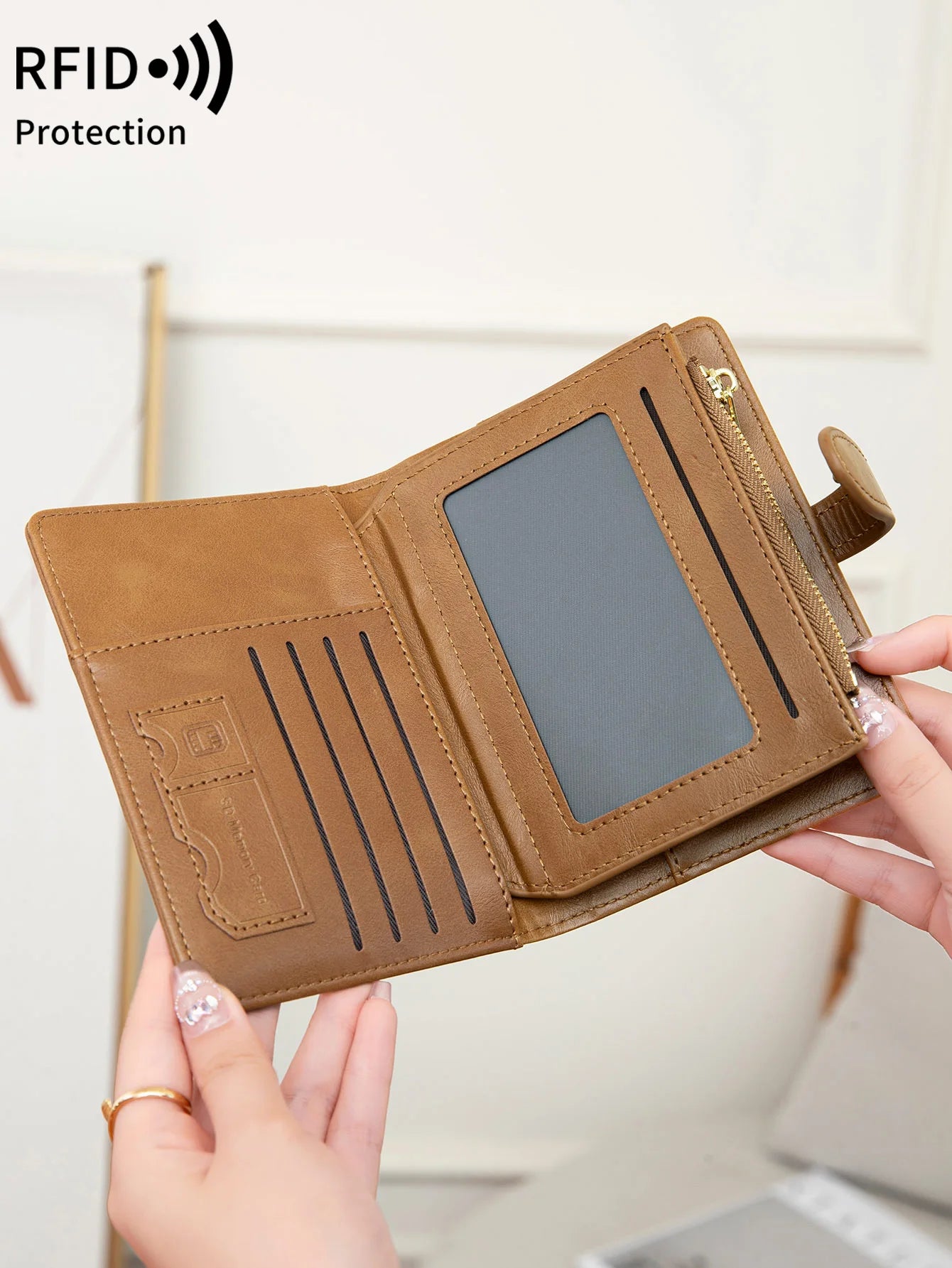RFID Passport Holder Wallet – Large PU Leather Travel Card Organizer