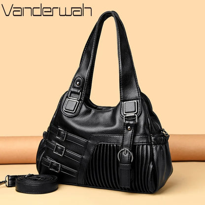Luxury Leather Women's Shoulder Bag – Designer Hobo Handbag