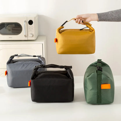 Insulated Lunch Bag – Foldable Portable Lunch Box Tote with Aluminum Foil Lining