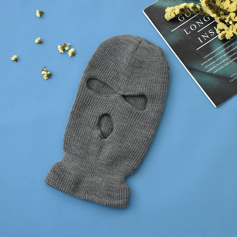 Knitted Balaclava Ski Mask – Full Face Winter Hat for Men & Women