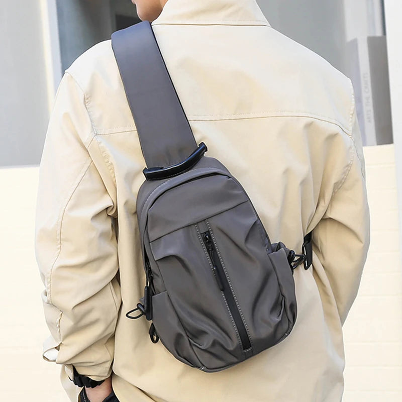 Men's Sling Chest Bag – Water-Resistant Crossbody Pack