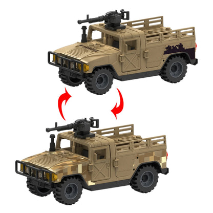 Military Humvee Armored Truck Building Blocks MOC Set