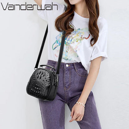Crocodile Leather Crossbody Bag – Luxury Women's Shoulder Handbag