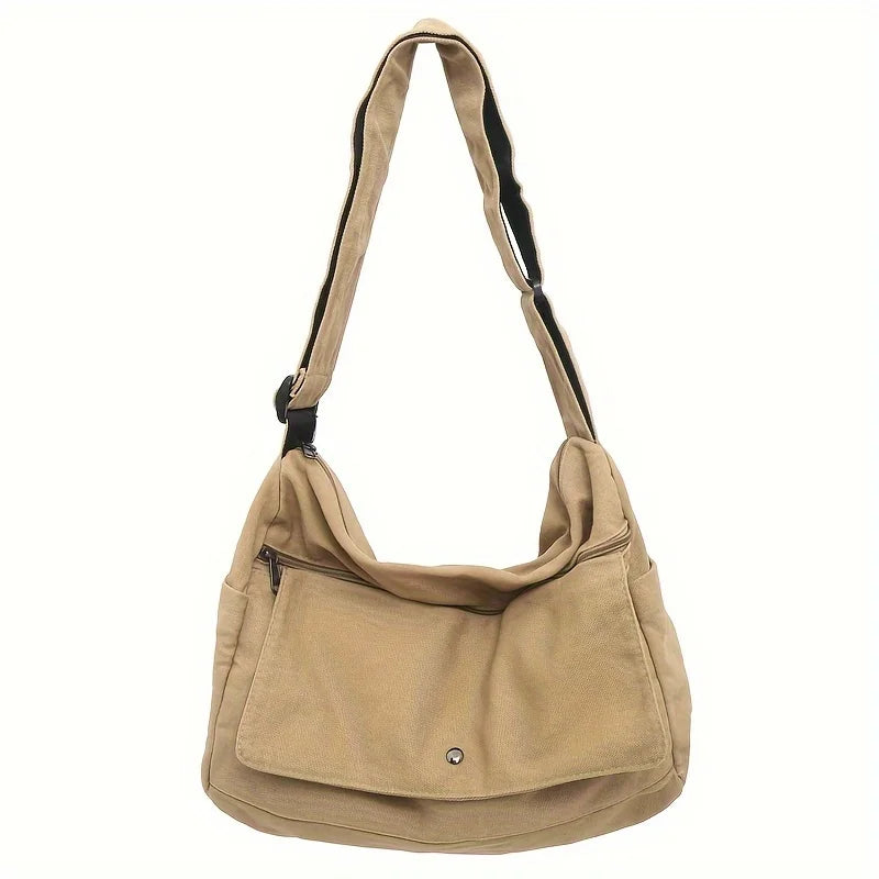 Large Canvas Hobo Crossbody Bag