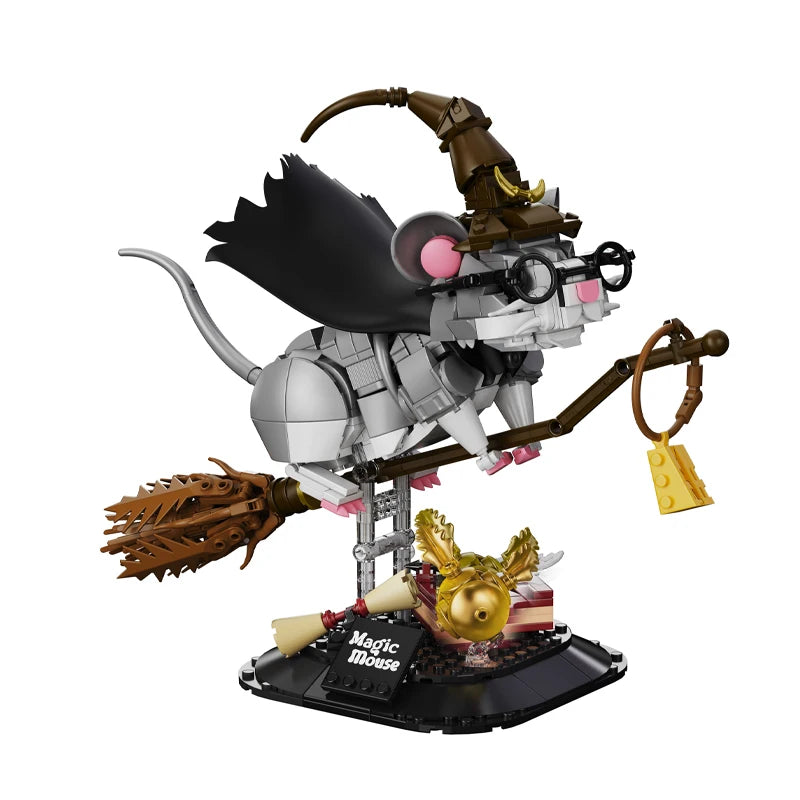 Wizard Cat MOC Building Blocks Set – Fantasy Brick Figure 676-1458pcs