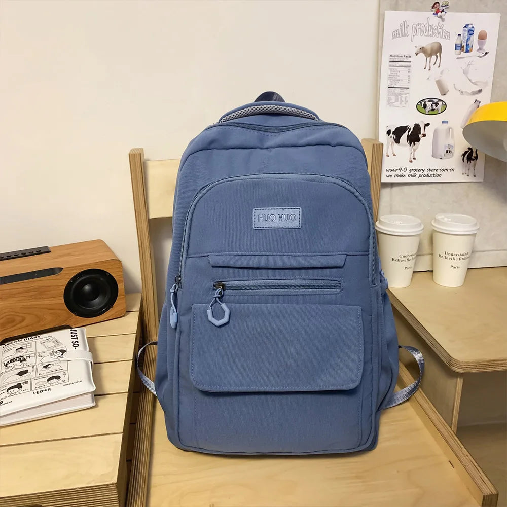 Lightweight Nylon Backpack – Water-Resistant School & Daily Use Bag