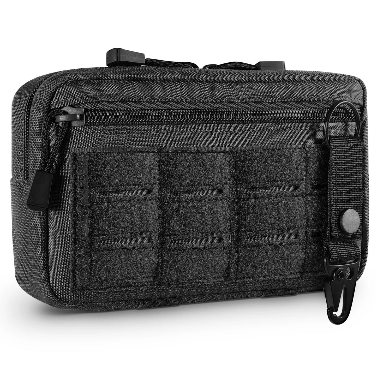 Tactical MOLLE Admin Pouch – Laser-Cut EDC Tool Bag with Flag Patch